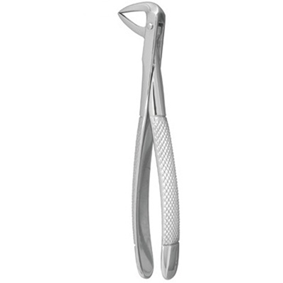 Nordent Extraction Forcep, English pattern #74N, lower roots, narrow beaks